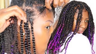 HOW TO MINI TWISTS on Type 4 Natural Hair [upl. by Lew743]