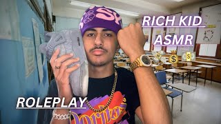 ASMR RICH KID FLEXES HIS SHOES RICH STUDENT ROLEPLAY SHOE SOUNDS AND TAPPING Dandy [upl. by Zeb49]