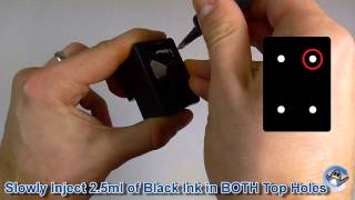 How to Refill HP 302 HP 304 amp HP 62 Black Ink Cartridges [upl. by Einnus]