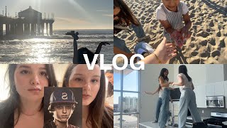 vlog  flea market beach cooking etc  super cute [upl. by Elehcar]