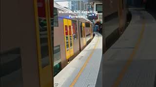 Waratah A20 Departing Parramatta parramatta station trainstation trainspotting [upl. by Clauddetta]