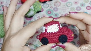 AUTO a Crochet🚗🚙 llaveros tejiendobonito LlaverosTejidos [upl. by Ahsilaf]