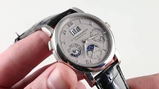 A Lange amp Sohne Langematik Perpetual Calendar 310025F Luxury Watch Review [upl. by Strep65]