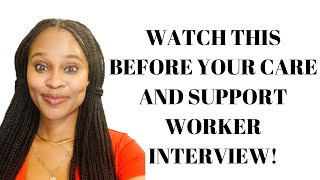 5 COMMON CARE AND SUPPORT WORKER INTERVIEW QUESTIONS AND ANSWERS [upl. by Ormand572]