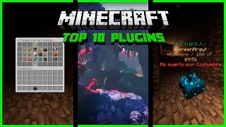 📌TOP 10 MEJORES PLUGINS para SERVIDOR SURVIVAL de MINECRAFT 🔥 Angelchest Jobs Quests [upl. by Myrna]