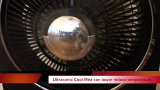 Gemini MultiFunctional Ultrasonic Cool Mist Fan GMF80B [upl. by Neztnaj]