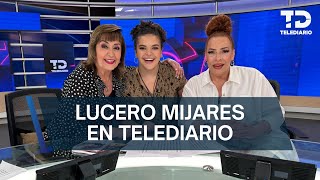 Lucero Mijares visita a la Licenciada María Julia en Telediario Mediodía [upl. by Rehtaeh]