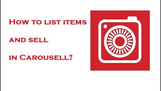 How to list items and sell in Carousell [upl. by Adnoma478]