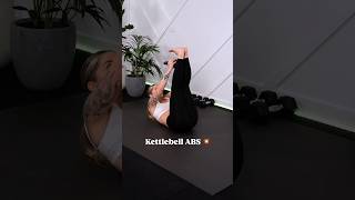 Killer Kettlebell ABS workout 🏋🏼‍♀️ absworkout [upl. by Huntley]