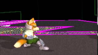 Fox does every taunt in Super Smash Brothers Melee only for the Nintendo Gamecube [upl. by Elyad]