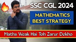 SSC CGL 2024  Maths Best Strategy for Beginners 🔥 [upl. by Eyahsal852]