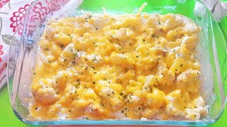 Banting Cream Cheese and Chives Cauliflower Casserole Recipe  LCHF  Lowcarb Lifestyle [upl. by Lacim]