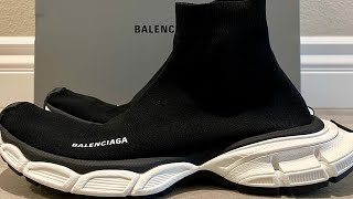 BALENCIAGA 3XL SOCK SNEAKERS Black  White [upl. by Azilanna]