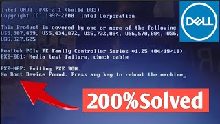 No boot device found Press any key to reboot the machine  dell laptop [upl. by Viddah]