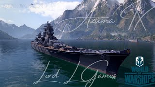 World of Warships BR  Azuma IX  Cruzador Japonês [upl. by Schnabel846]