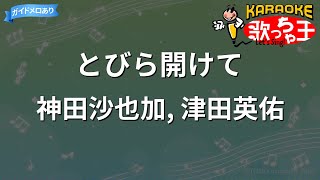 【カラオケ】とびら開けて神田沙也加 津田英佑 [upl. by Roseanne]