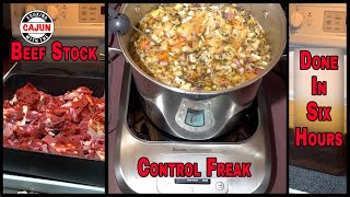 How To Make Beef Stock With The Control Freak by Breville on Cooking With The Cajun [upl. by Emelin]