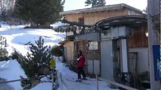 Skilift Bazora Gurtis mit Holzstützen [upl. by Eisenstark]