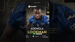 Ademola Lookman makes history at Ballon Dor nigeria ballondor ademolalookman football soccer [upl. by Solracnauj]