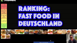 Ranking Fast Food in Deutschland [upl. by Merill]