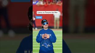 Lions vs Texans be like😂🏈 [upl. by Anelrats]