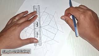 How to make geometric square art art shortvideo reel viralvideo yt trend short geetarabari [upl. by Roti]