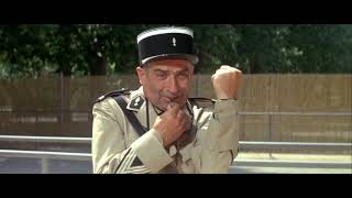 Le Gendarme de SaintTropez 1964  Entrainement musclé  Louis de Funès [upl. by Yrdnal]