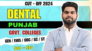 Punjab NEET 2024 BDS Cutoff Of Government Dental Colleges neet2024 bds neetcutoffmarks [upl. by Edholm123]