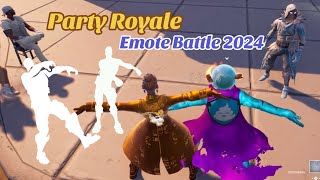 Emote Battle in Party Royale 2024 with rare Emotes Floss Zombie Shambles Stuck [upl. by Retrac]