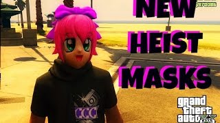 GTA 5 Online NEW MASKS  HEIST DLC Content [upl. by Cassella]