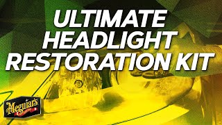 Meguiars Ultimate Headlight Restoration Kit  Remove Cloudiness Restore Clarity amp Protect [upl. by Rehpotsihc801]