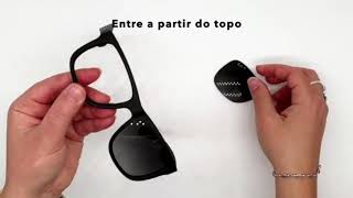 Como substituir as lentes dos seus RayBan Justin Model RB4165 [upl. by Nylyak858]