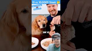 1 vs 10000  Steak 🤔 MrBeast shortsfeed shortvideo shortsvideo trending shorts short [upl. by Laurinda321]