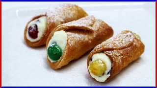 HOW TO MAKE Italian sicilian Cannoli recipe by ItalianCakes USA [upl. by Dela95]