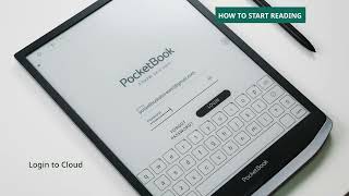 PocketBook InkPad X Pro how to start reading [upl. by Anilad]