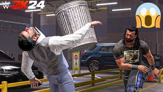 Drew Mcintyre Destroys CM Punk at Backstage  WWE 2K24 [upl. by Rivard593]