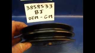 FOR SALE 3858533 BJ OEM GM Pulley Camero Corvette Deep Groove Double 8495 A4 9 [upl. by Newra760]