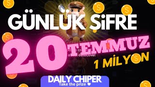 HAMSTER KOMBAT GÜNLÜK ŞİFRE 20 TEMMUZ hamsterkombat hamsterkombatdailycipher hamsters günlük [upl. by Etz]