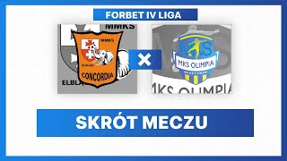 Skrót meczu Concordia Elbląg  Olimpia Olsztynek41 [upl. by Erdnad]