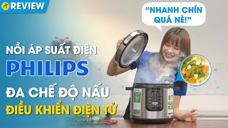 Nồi áp suất điện Philips 6 lít giữ ấm 12h có hẹn giờ đa chức năng HD213765 • Điện máy XANH [upl. by Notirb]