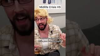 Midlife Crisis VS Quarter Life Crisis shorts [upl. by Siroled]