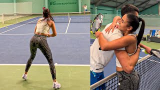 Novak Djokovic vs Bojana Jovanovic WTA player  BRUTAL Match That SHOCKED The World [upl. by Quackenbush962]