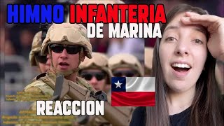 ✅EXTRANJERA REACCIONA al HIMNO INFANTERIA de CHILE 😮 [upl. by Eleinad581]