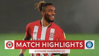 MATCH HIGHLIGHTS  Brentford 7 Wycombe Wanderers 2 [upl. by Phelia]