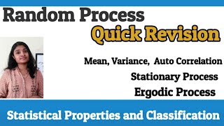 Random Process in Digital CommunicationStatistical Properties Stationary and Ergodic process Mean [upl. by Inahc]