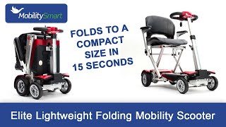 Elite Lightweight Folding Mobility Scooter  Folds to a compact size in 15 seconds [upl. by Tijnar]