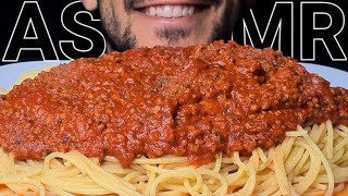 ASMR SPAGHETTI BOLOGNESE PASTA EATING SOUNDS NO TALKING MUKBANG [upl. by Nomi]