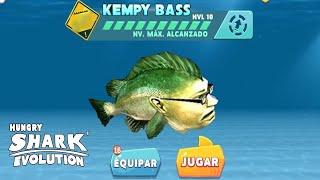 Hungry Shark Evolution NEW KEMPY BASS UNLOCKED All 24 Sharks Unlocked Hack Gems Coins Mod [upl. by Danit]