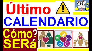 ULTIMO CALENDARIO PAGOS PENSIONES Y AYUDAS DEL BIENESTAR ¿COMO SERA LARGO CORTO 10 15 0 20 DIAS [upl. by Parhe]