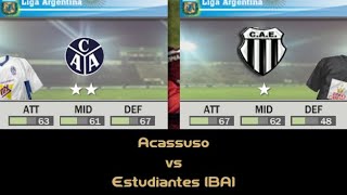 FIFA 07  Liga Argentina  Acassuso vs Estudiantes BA P2 [upl. by Bork]